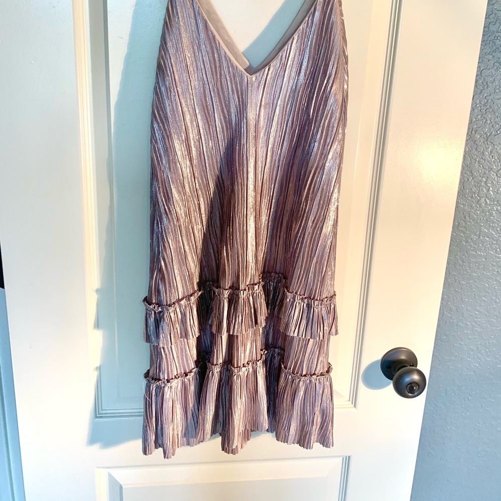 Lost + Wander Silver Mini Cocktail Dress - Picture 5 of 7